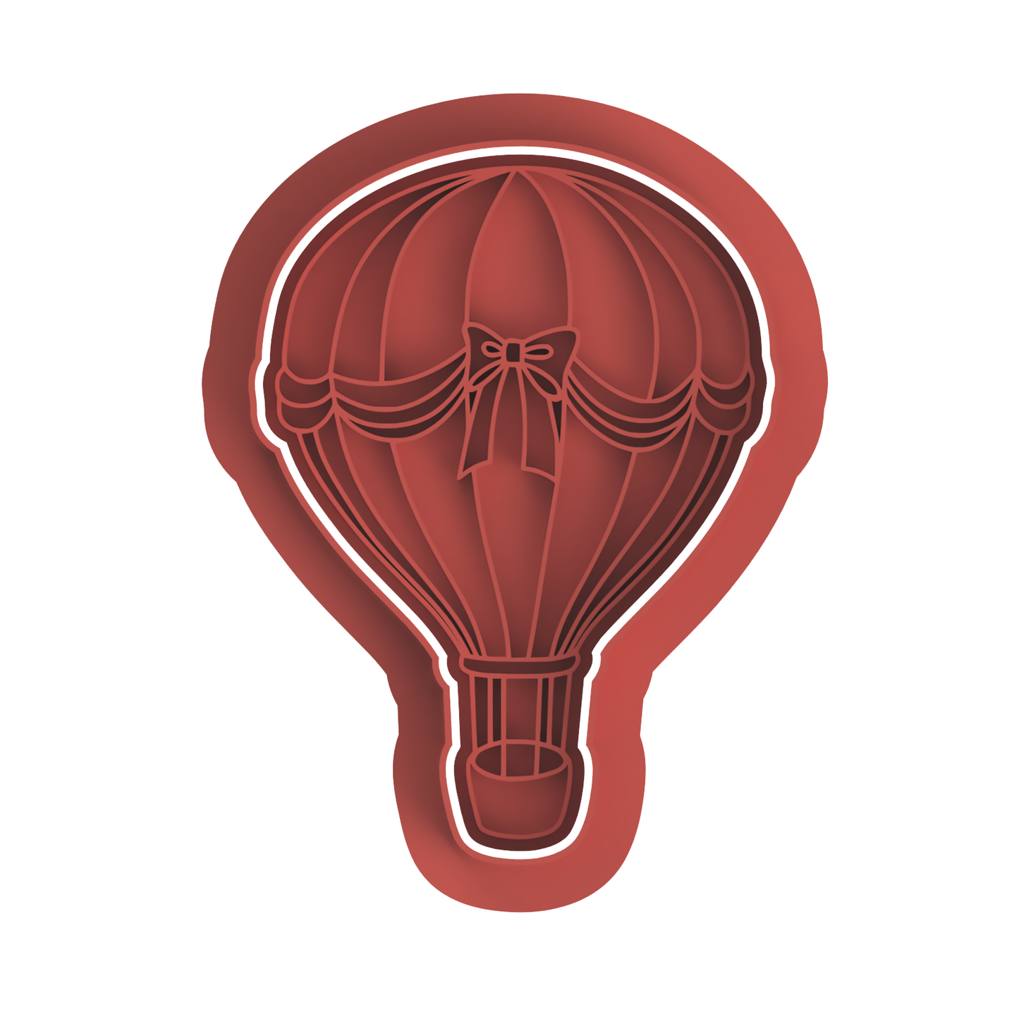 Hot Air Balloon with Bow Cutter/embosser