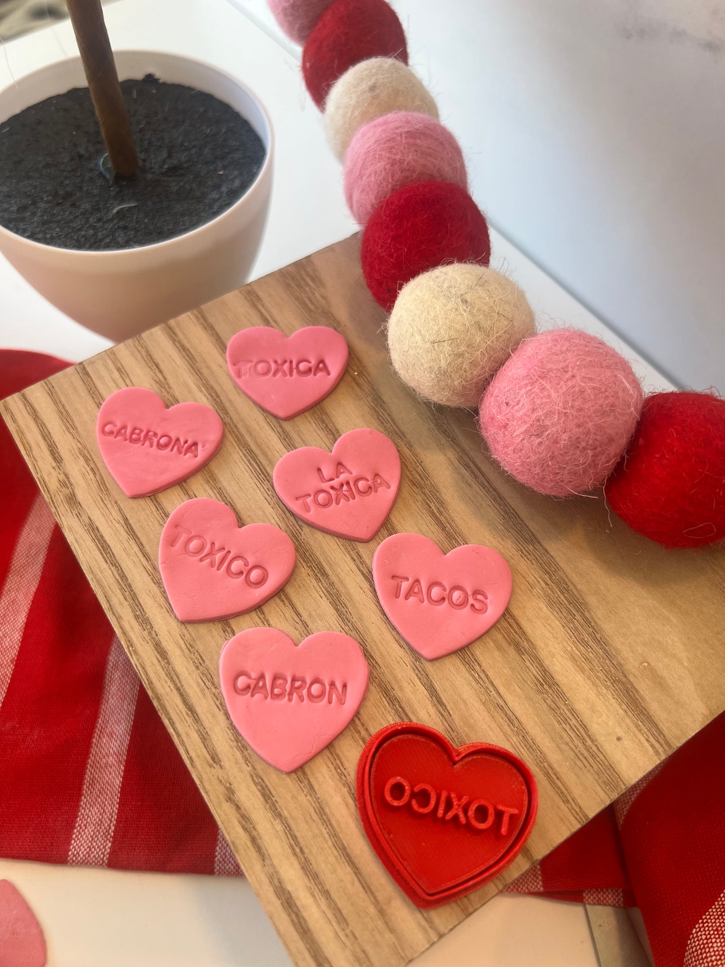 Spanish Conversation hearts set Stamp/Cutter