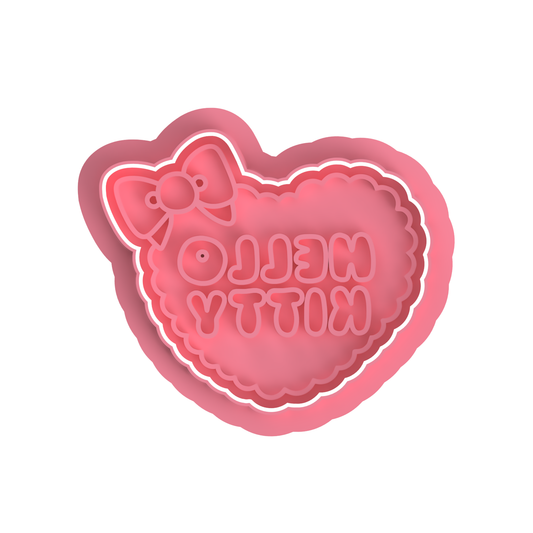 Kitty Heart cutter/Stamp