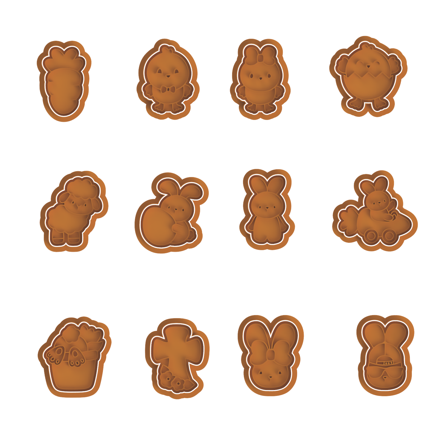 Cute Easter Set Cutter/Stamp