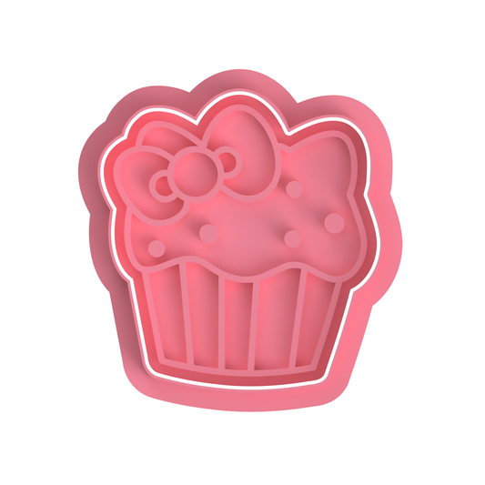 Kitty Cupcake  cutter/Stamp
