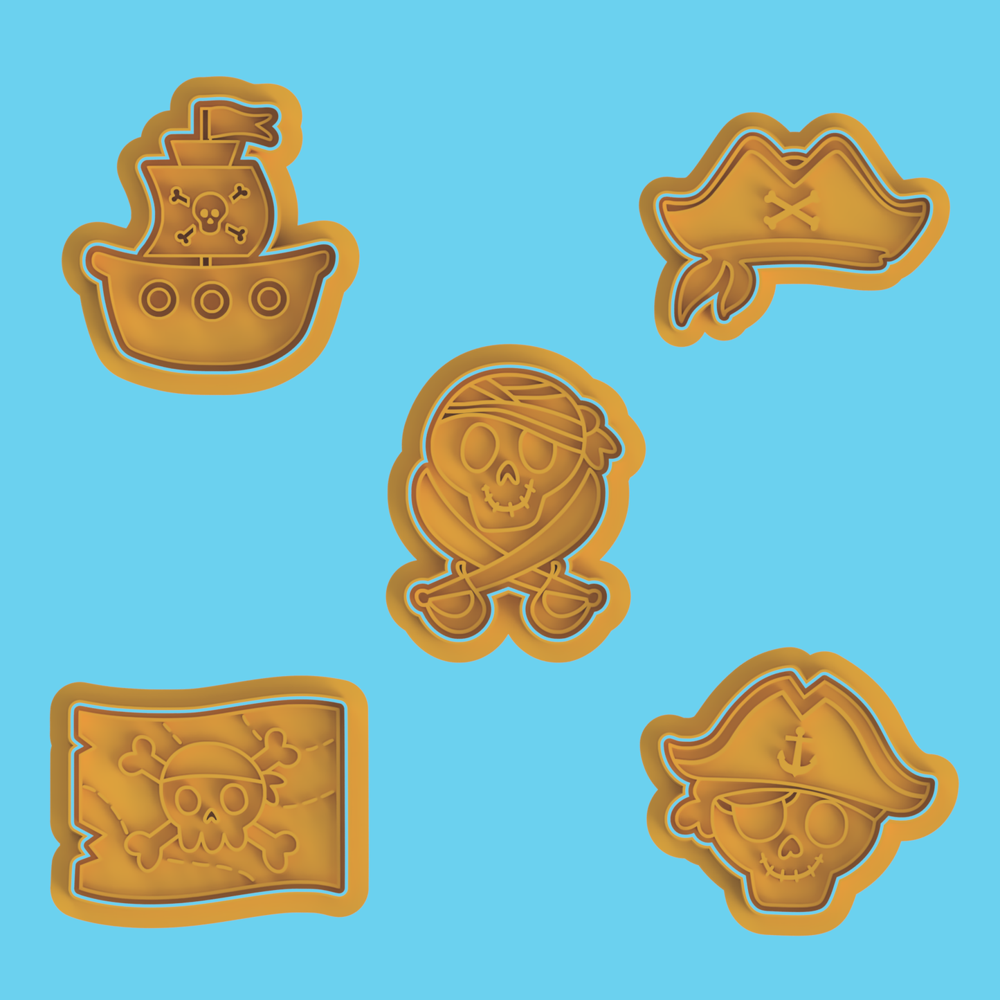 Pirate part 1 Cutter/Stamp