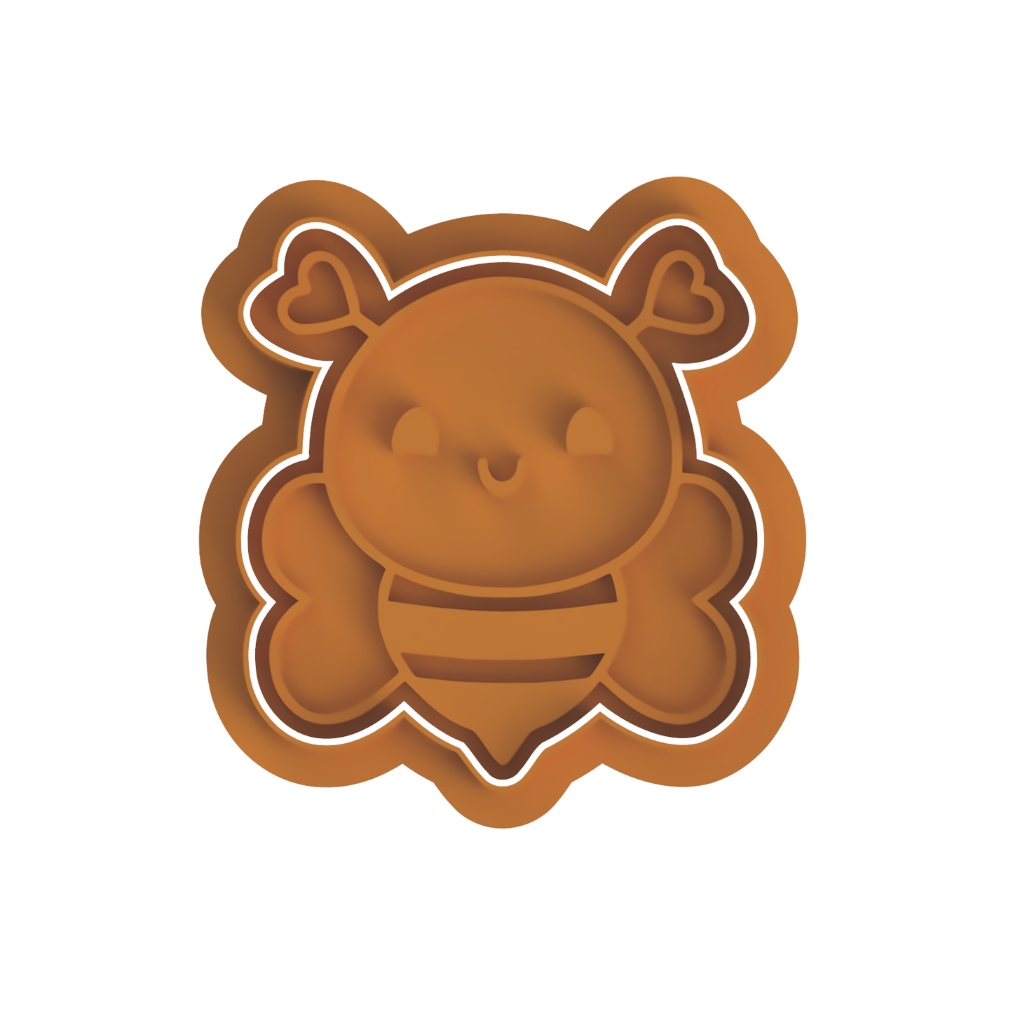 Valentines bee cutter and stamp