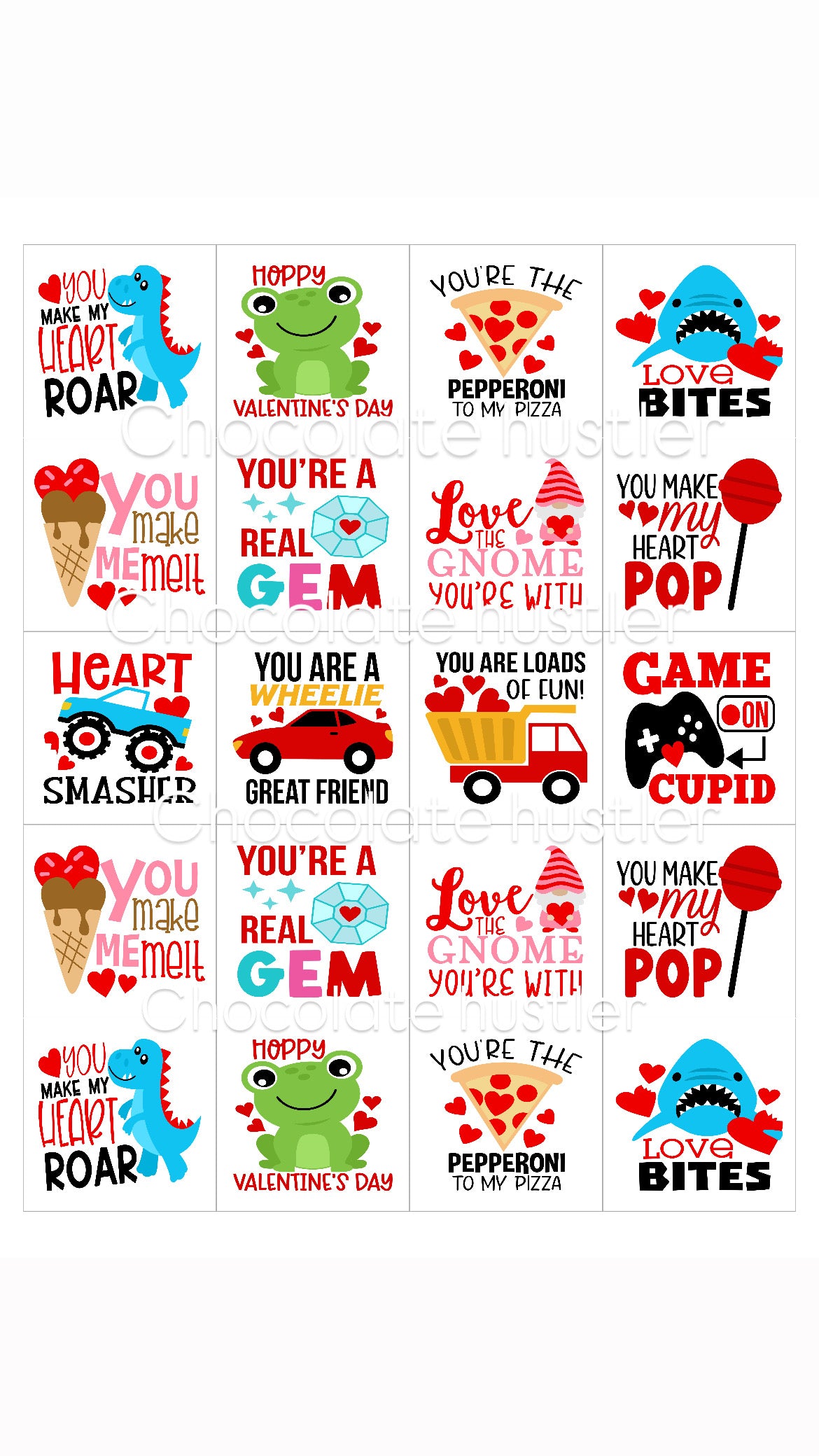 Valentines Printable PDF FILE