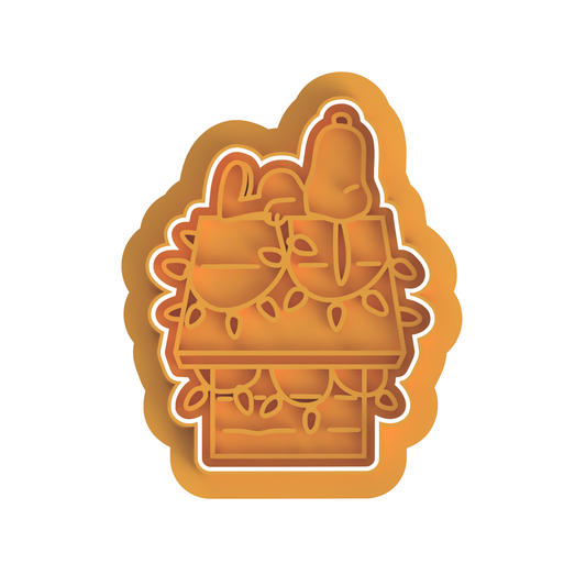 Snoopy Christmas House Cutter Stamp