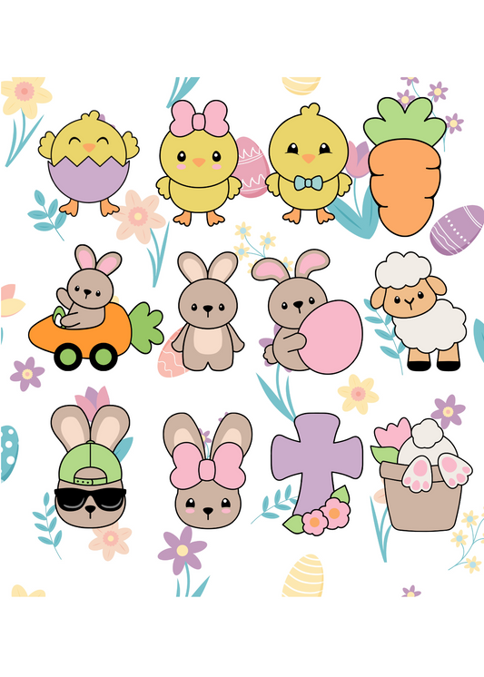 Cute Easter Set Cutter/Stamp