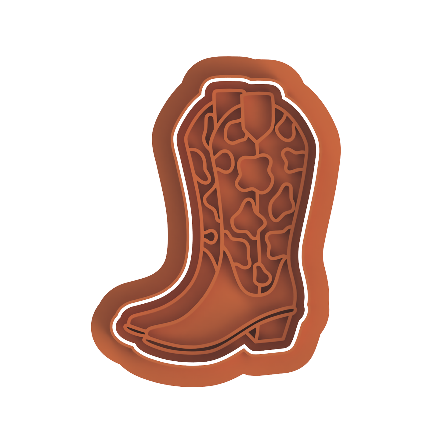 Cowboy boots cow print Cutter/Stamp
