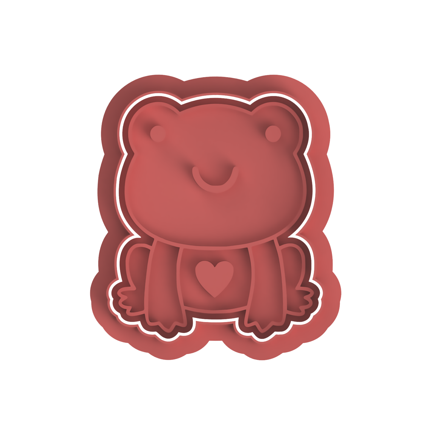 Valentines frog cutter and stamp