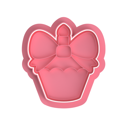 Cupcake with candle Cutter/Embosser