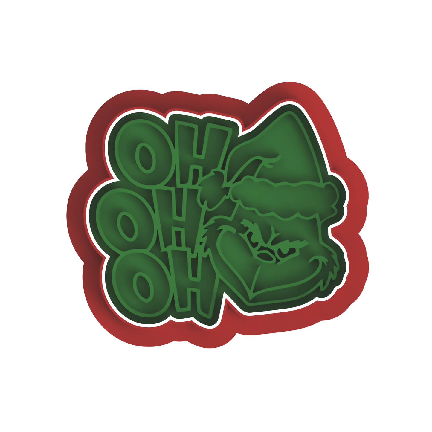 HO HO HO Green Man Cutter/Stamp