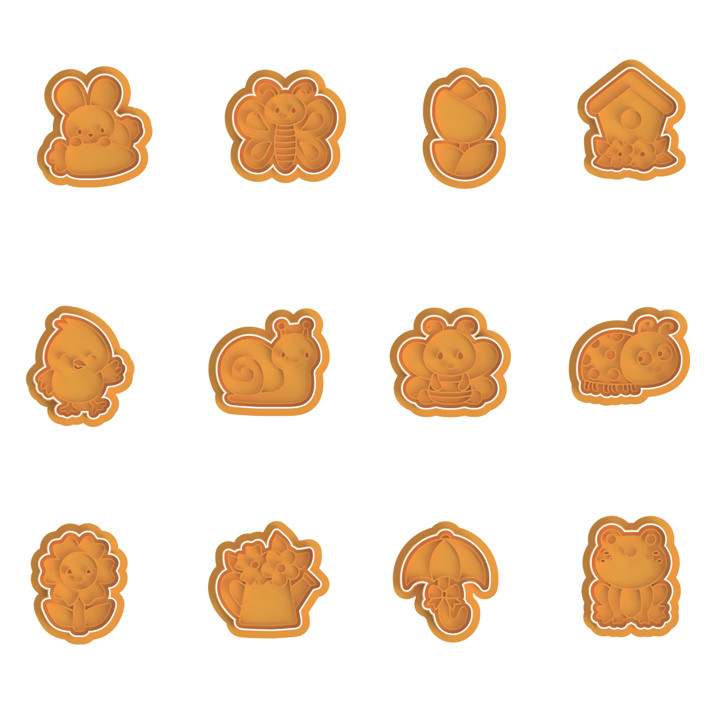 Easter Collection - Cute Spring Set Cutter/Stamp