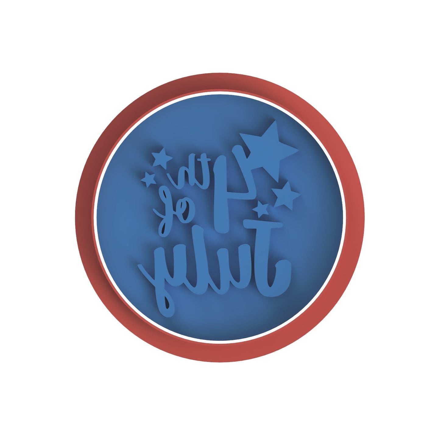4th of July round Embosser