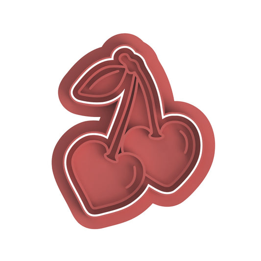 Heart Cherry  Stamp and cutter