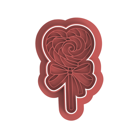 Heart Lollipop Stamp and cutter