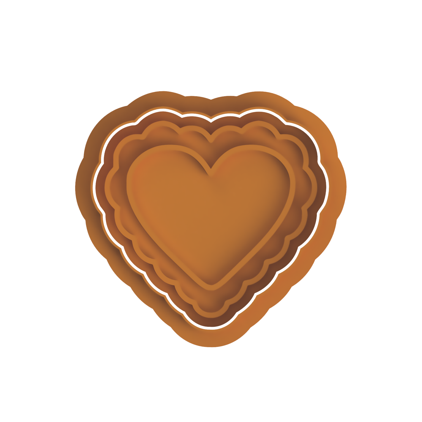 Valentines heart cutter and stamp