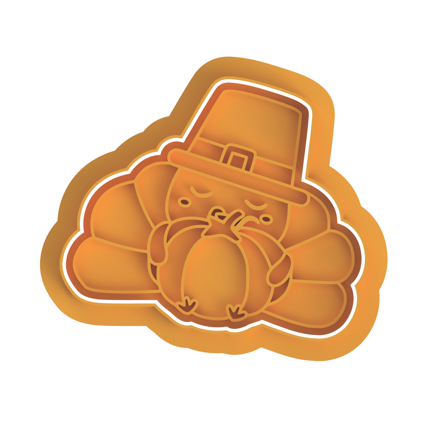 TurKey With Pumpkin cutter/Stamp