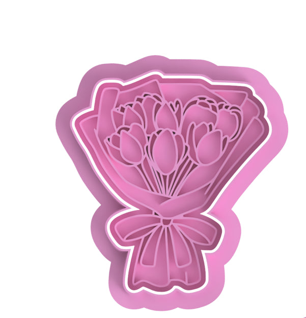 Tulip flower bouquet Cutter / stamp