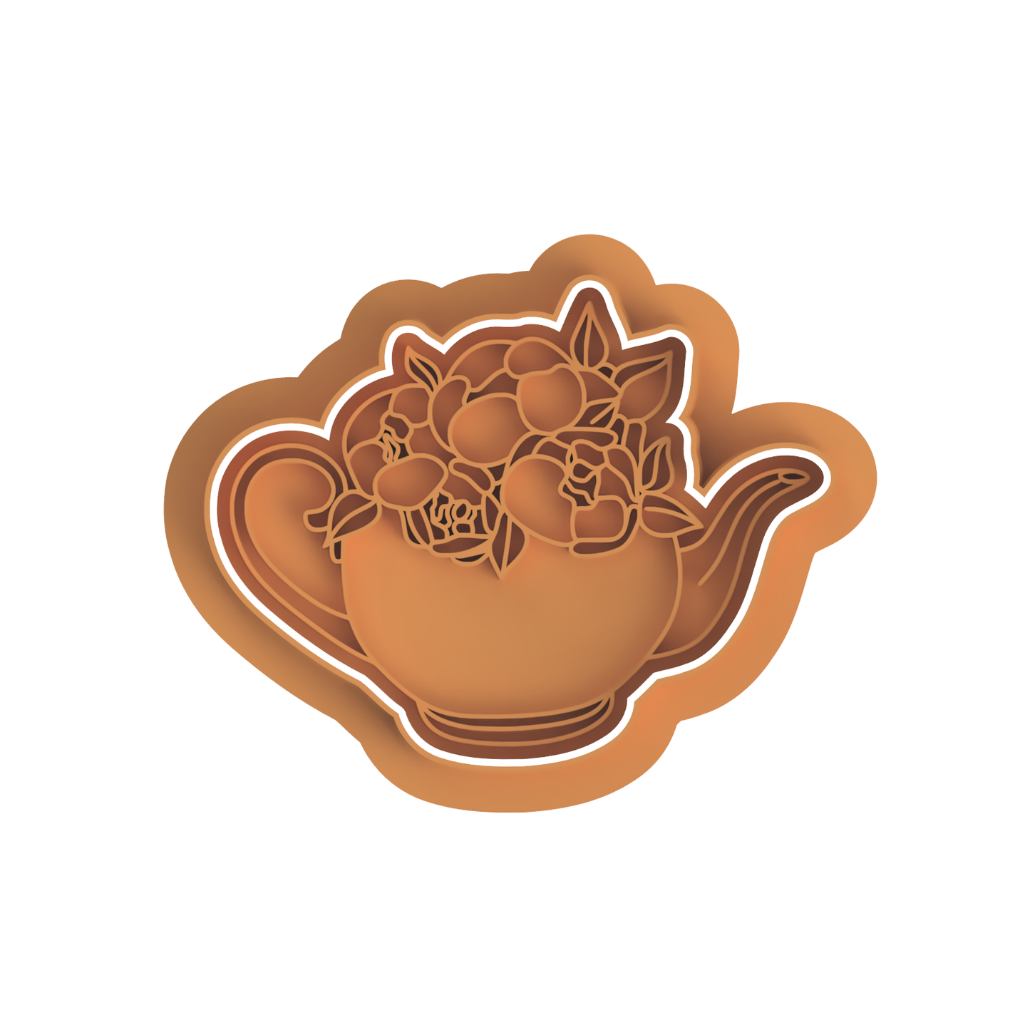 Tea Pot 6 cutter/embosser