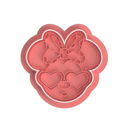 Girl Mouse Valentines Cutter/Stamp