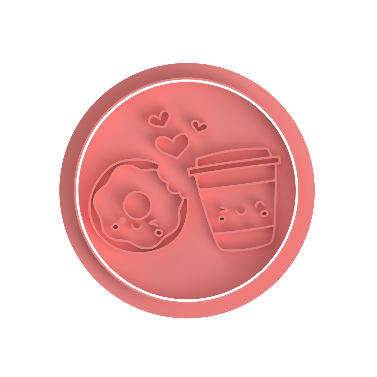 We go together like... Coffee and Donuts stamp