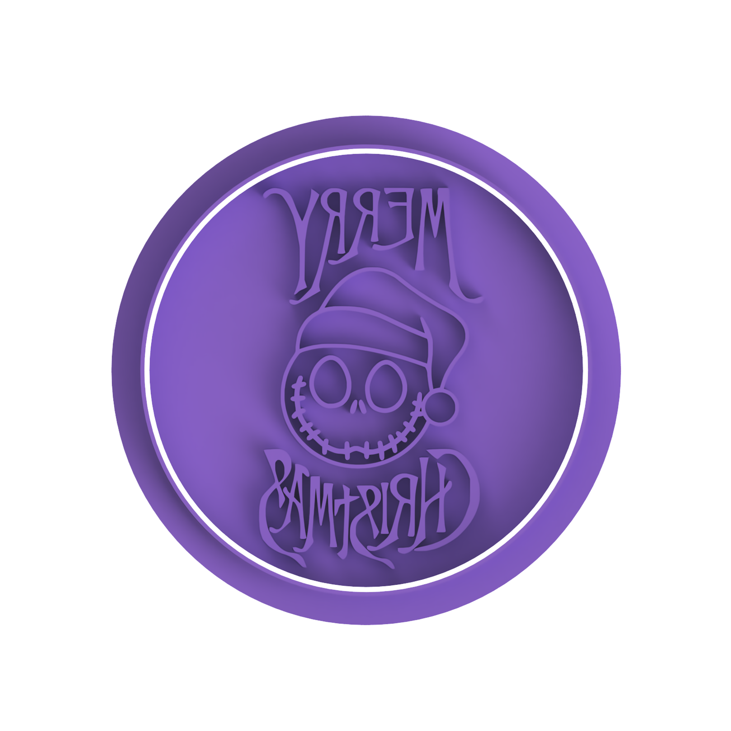 Merry Christmas Nightmare Before Christmas Stamp