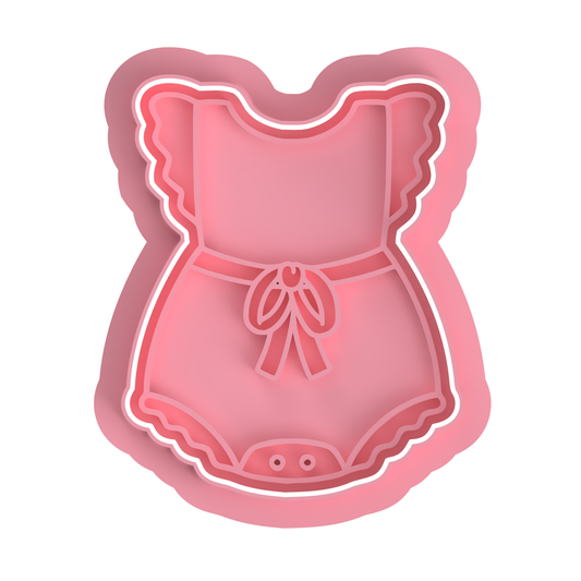 Baby girl Dress with bow Cutter/Embosser