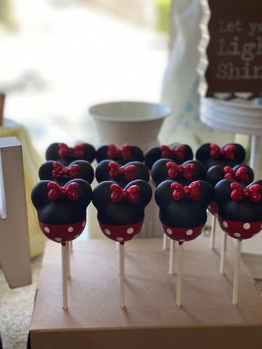 Mickey and Minnie Inspired Cakepops - Mini decorating class online
