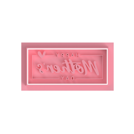 Happy mother's Day rectangle Cutter/Embosser