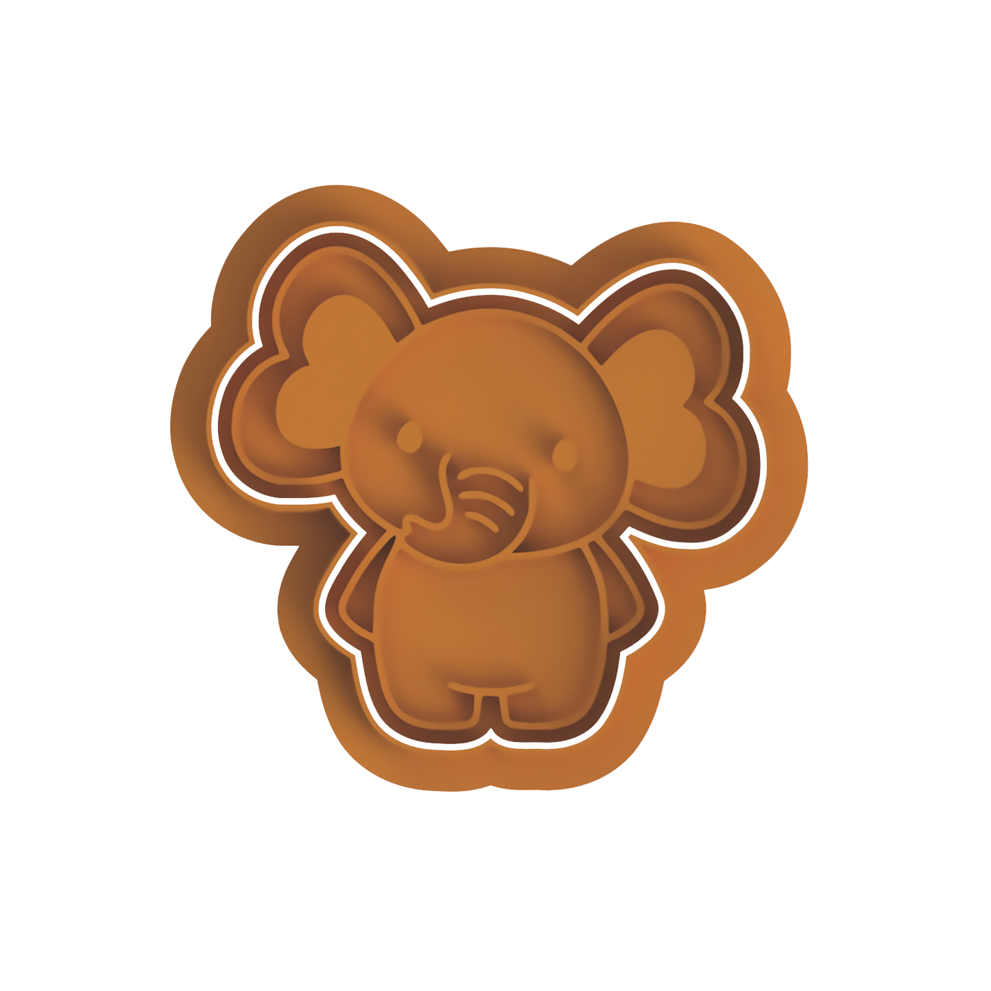 Valentines elephant cutter and stamp