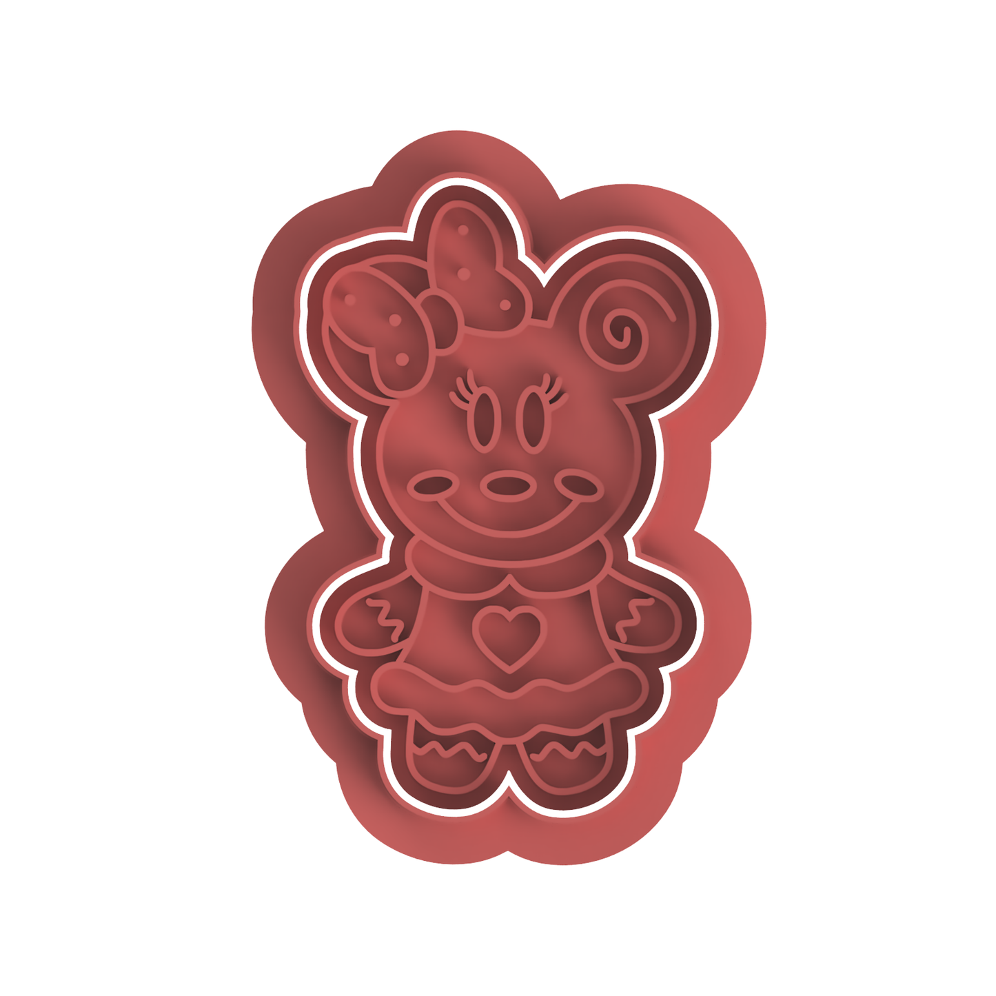Christmas Mickey and Minnie #1 Cutter Stamp