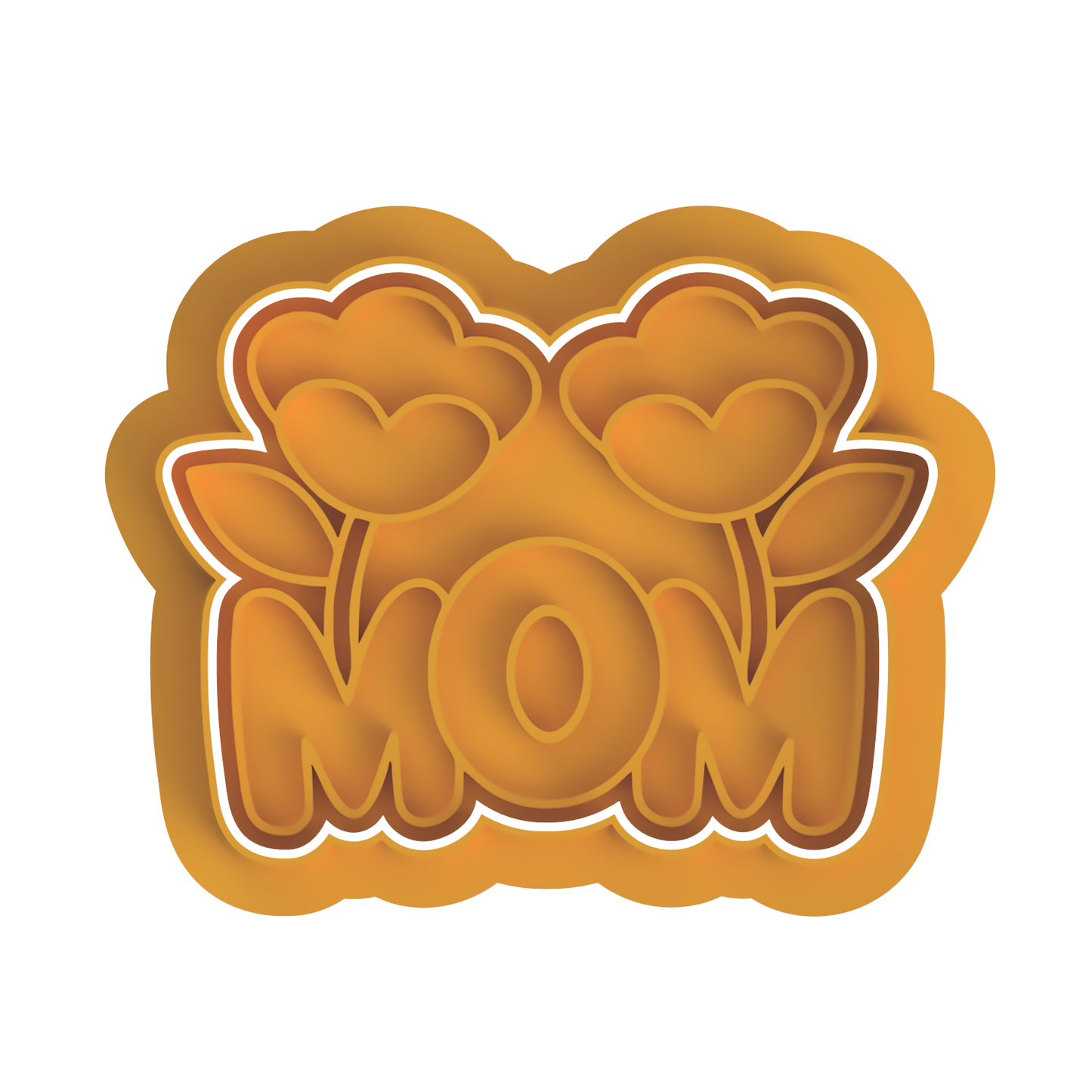 MOM with flowers cutter/ stamp