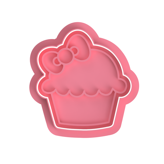 Kitty Cupcake #3 cutter/Stamp