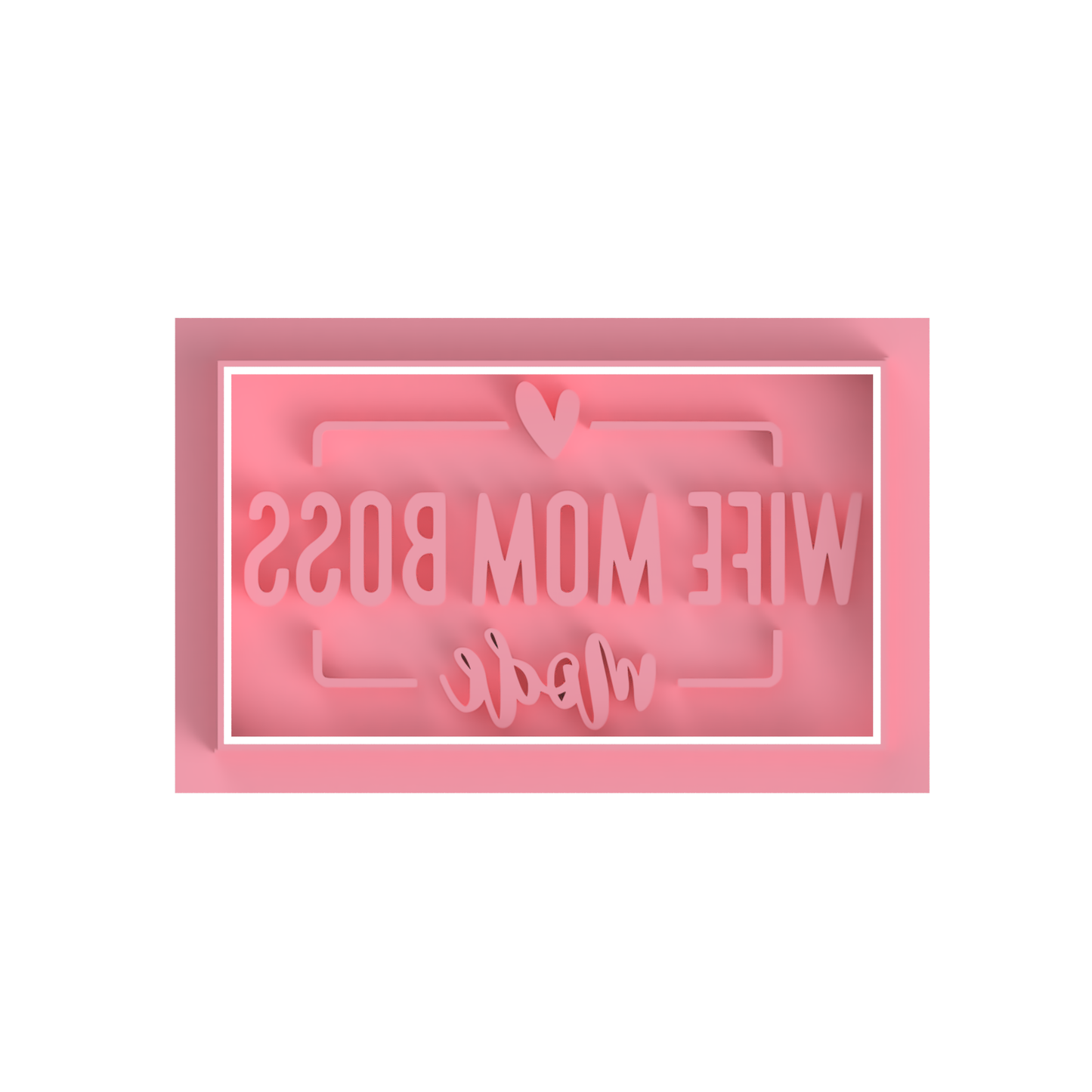 WIFE MOM BOSS MODE Cutter/Embosser