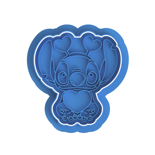 Stitch with heart Stamp and cutter