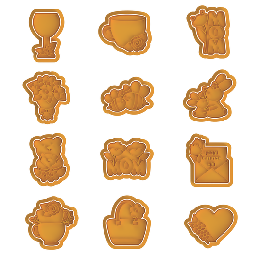 Mother's Day Cutter Set cutter/stamp