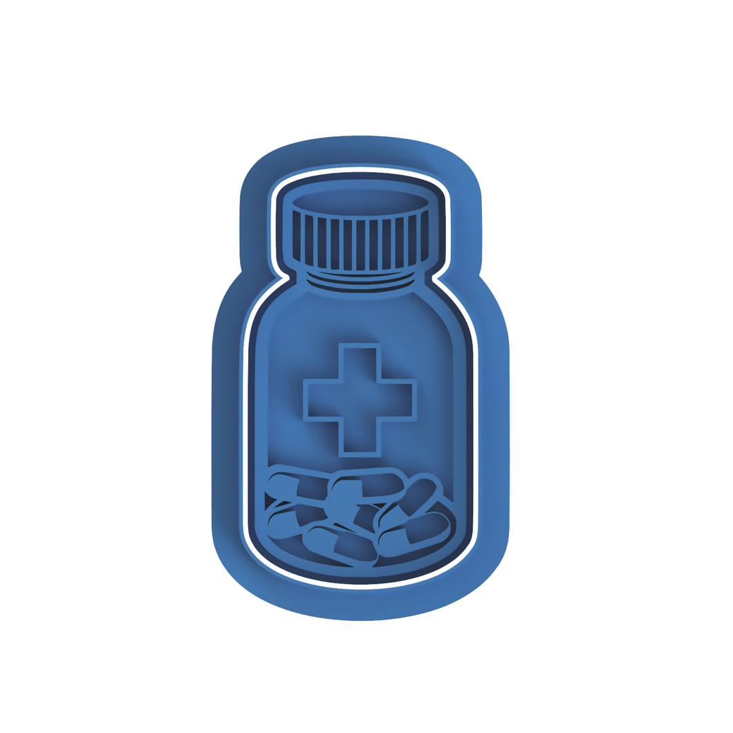 Bottle of Pills Cutter/Embosser
