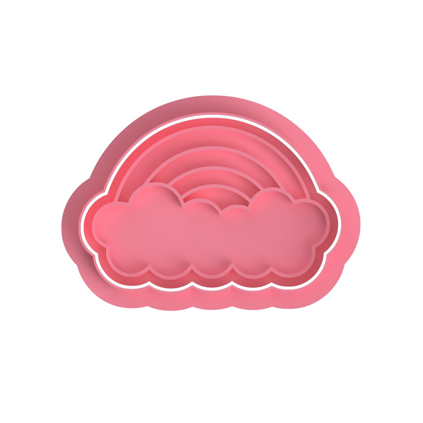 Rainbow with clouds #3 cutter/Stamp