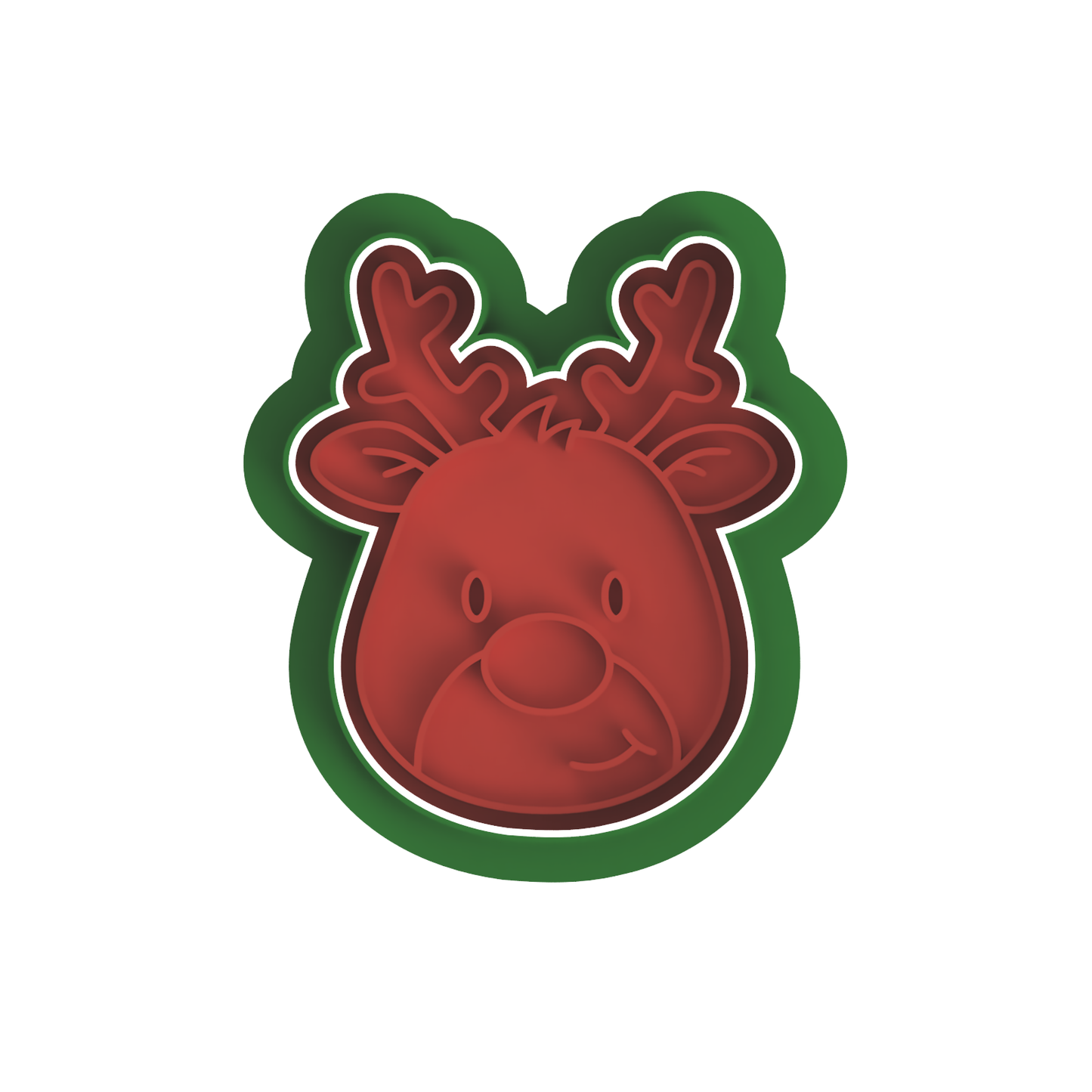 Reindeer Face Cutter/Embosser