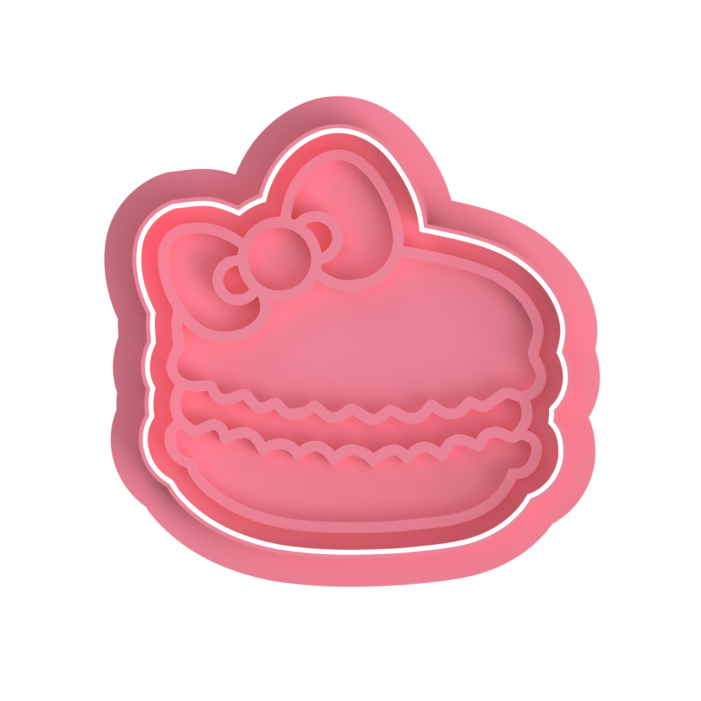 Kitty Macaroon cutter/Stamp