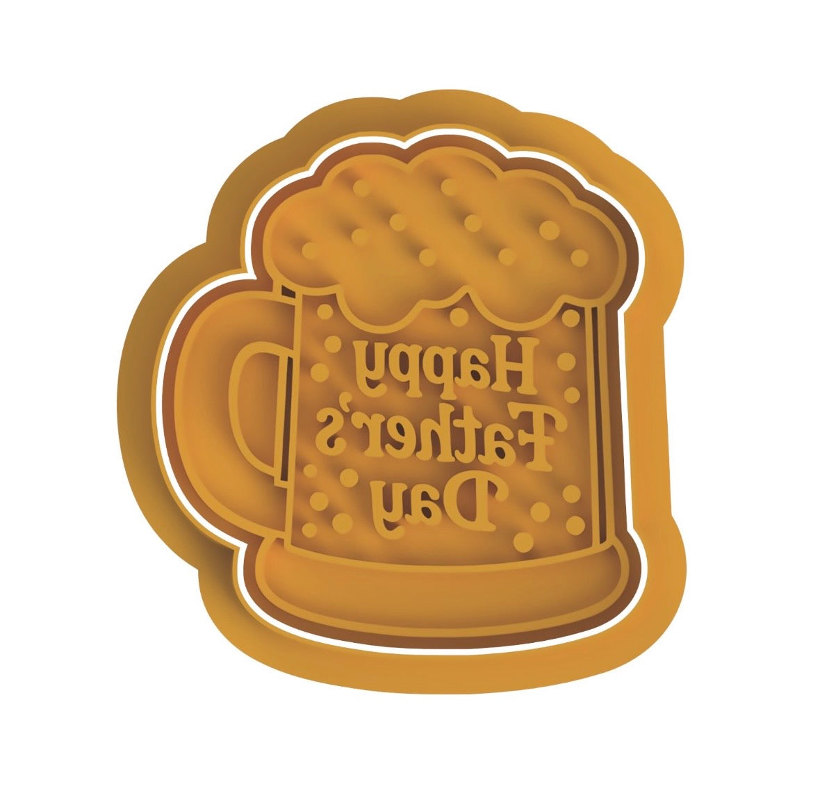 Happy Fathers Day Beer Mug Cutter/stamp