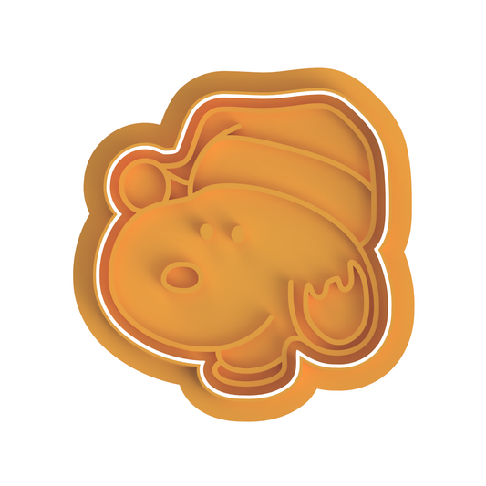 Santa Snoopy  head Cutter Stamp