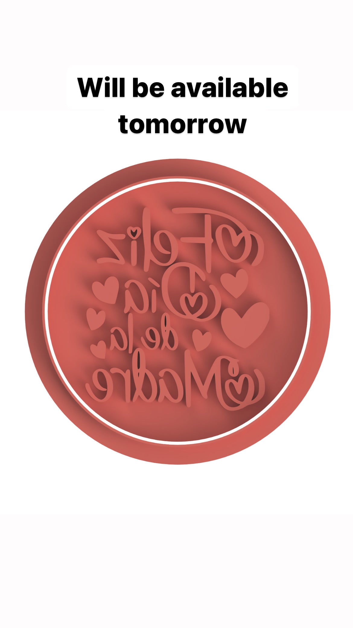 Feliz Dia De Las Madres round stamp