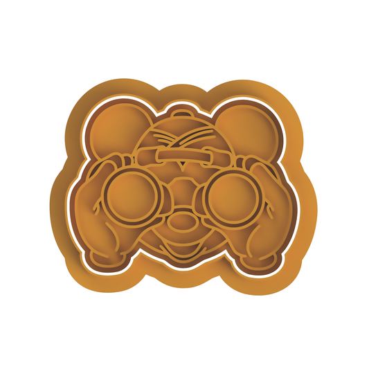 Mouse Scout With binoculars Cutter & Stamp
