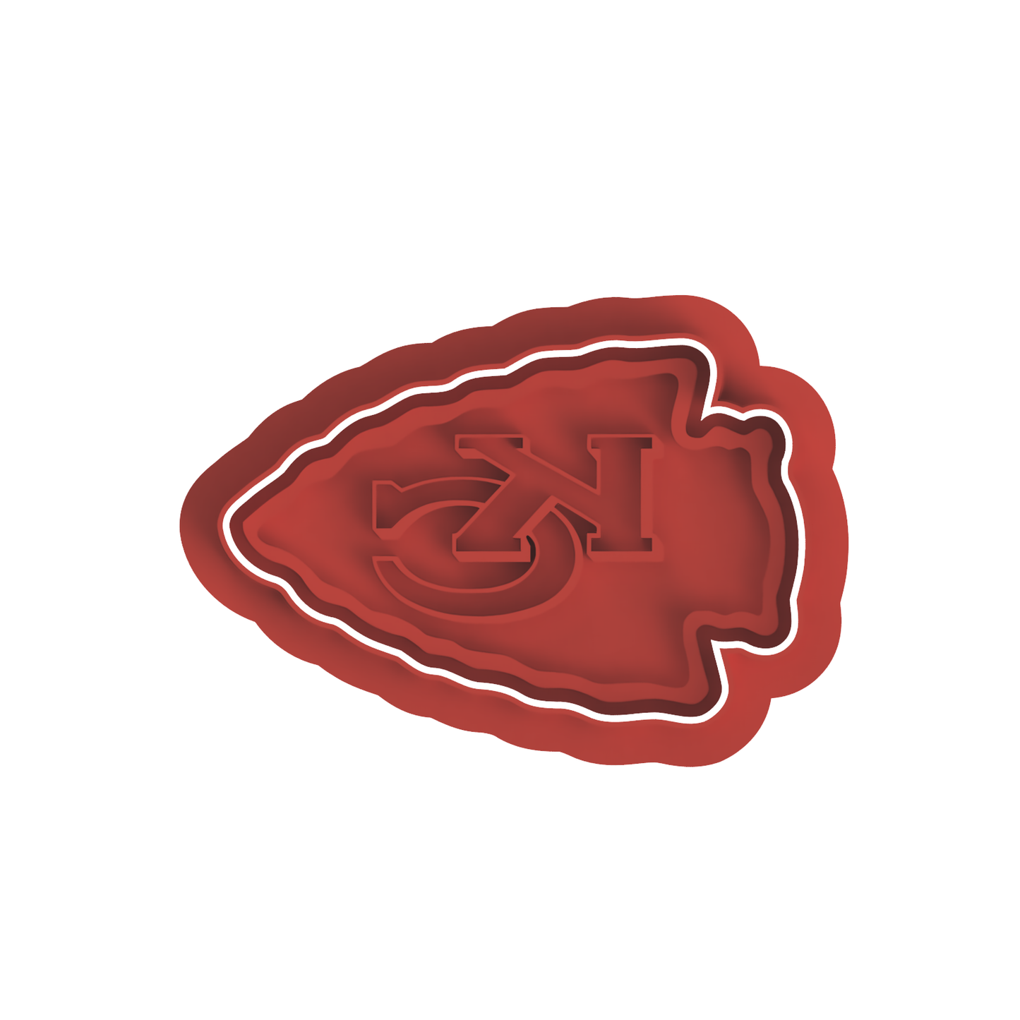 Kansas City football team logo cutter/embosser