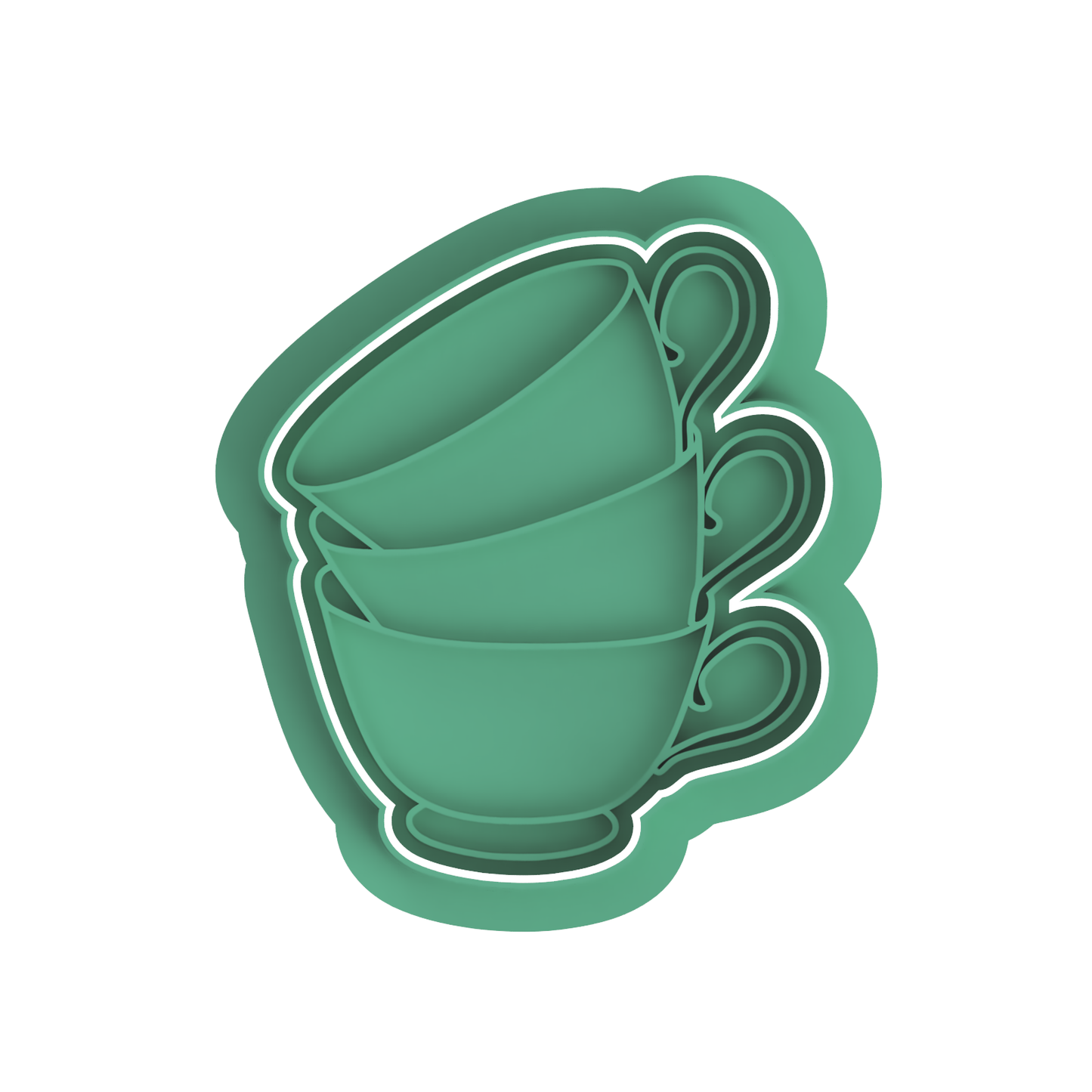 Tea cups cutter/embosser