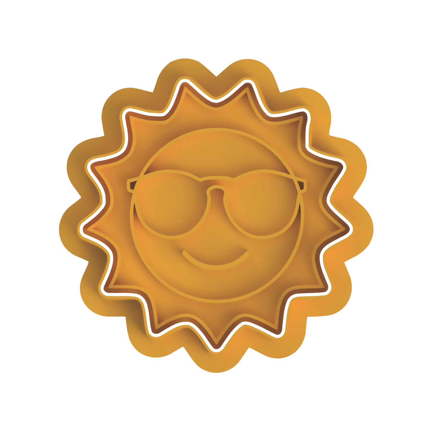 Sun with glasses Cutter/embosser