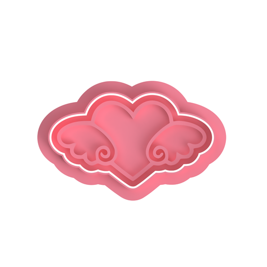 Heart with Wings  cutter/Stamp