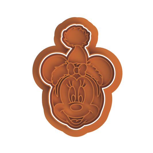 Minnie Xmas Cutter/Stamp