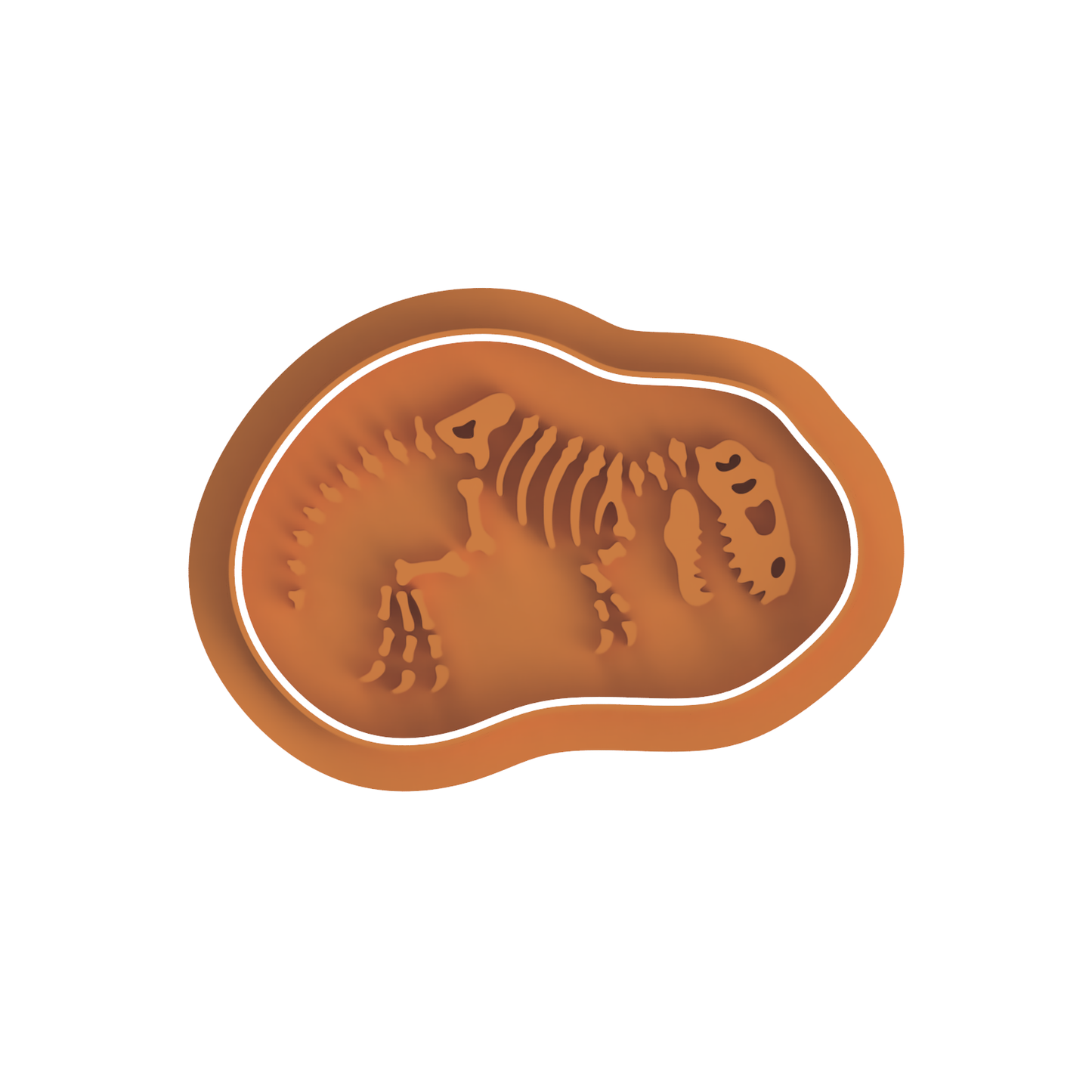 Tyrannosaurus Fossil Cutter & Stamp