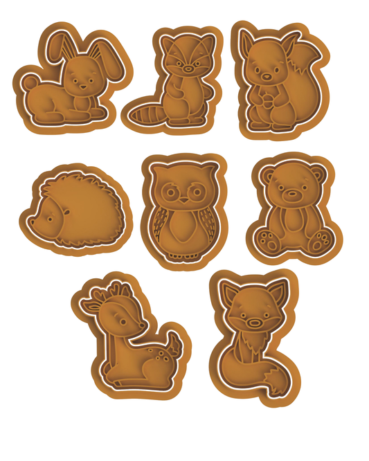 Forest Animals set Cutter & Stamp